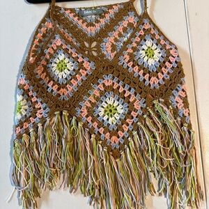 Crochet Fringe Tank Top